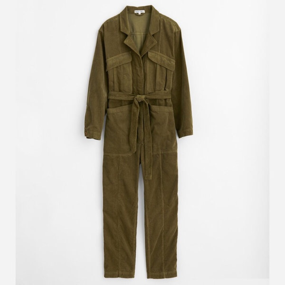 Alex Mill Green Corduroy Jumpsuit